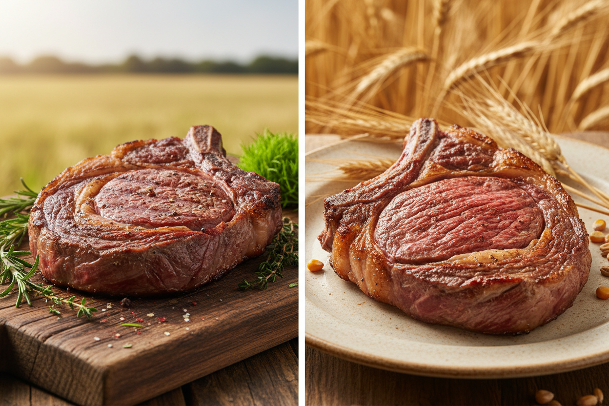 The Modern Day Debate: What's Better? Grass Fed Beef Or Grain Fed Beef? The Answer May Just Surprise You.