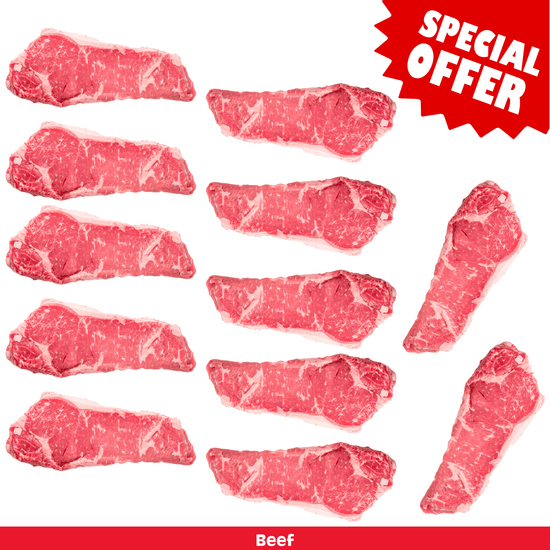 Box Of The Week: 12 (14oz) NY Strip Steaks